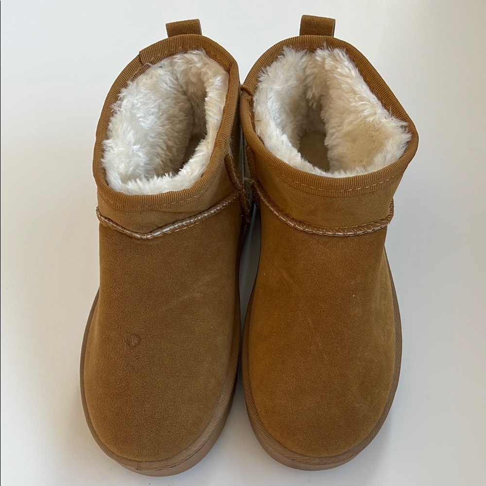 Cozy Brown Suede Ankle Boots
